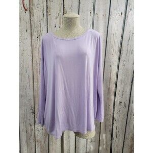 Pico Basic Women's S Lavender Jersey Drop Shoulder Shirt Top Blouse Tee EUC